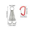 6Pcs Stainless Steel Tent Octopus Rope Buckle Aluminum Zinc Zinc Alloy Fixed Tent Rope Buckle  Outdoor Camping