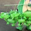 Glowing Inflatable Green Bouncing Frog Toad Ballon Jungle Animal Toy Kids Gift