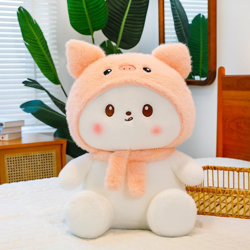 Плюшевые игрушки кошки шарф акулы мультяшные животные наполнитель кукла рождественский подарок украшение