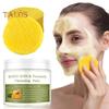 30/50Pcs Kojic Acid Cleansing Pads Dark Spots Makeup Removal Compressed Turmeric Facial Sponges Gentle Pores Cleaning Exfoliating Face Cleaning Cotton