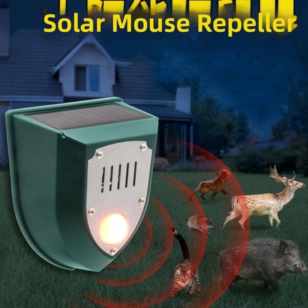 Solar Powered Solar Motion Sensor Alarm Waterproof Security Alarm System Animal Deterrent