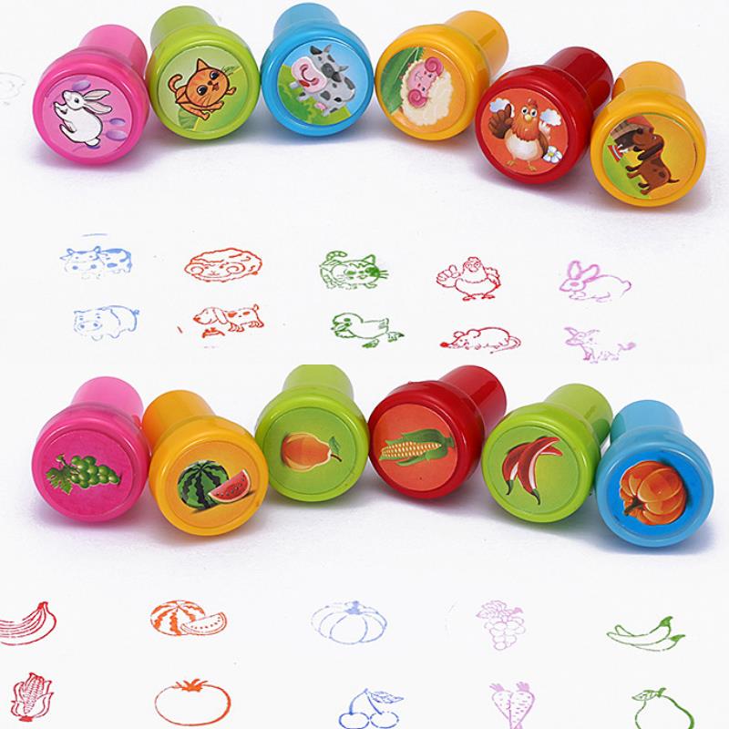 10 шт., самочернила, резиновые штампы, сделай сам, скрапбук, детские штампы, мультяшные резиновые штампы, товары для мероприятий, подарок на день рождения, игрушки, подарок для мальчиков и девочек