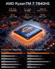 GMKtec Nucbox K6 Mini AMD Ryzen 7 7840HS Gaming Mini DDR5 5600MHz PCIe Radeon WIFI HDMI DP USB Windows 11 Small PC Ryzen 7 7840HS 16GB PC, PC, 4.0
