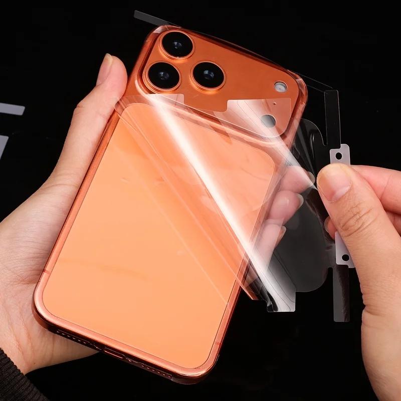 HD Clear Back & Side Full Cover Screen Protectors For IPhone 18 Pro Max 18 Pro 17 Pro Max Flexible Anti-Scratch Back Films Phone