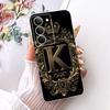 Чехол для Realme 14x 5G Индия Чехол RMX3940 Прозрачный Роскошная Корона Буквы А-Я 2D Плоский Узор Мягкий Чехол для Телефона