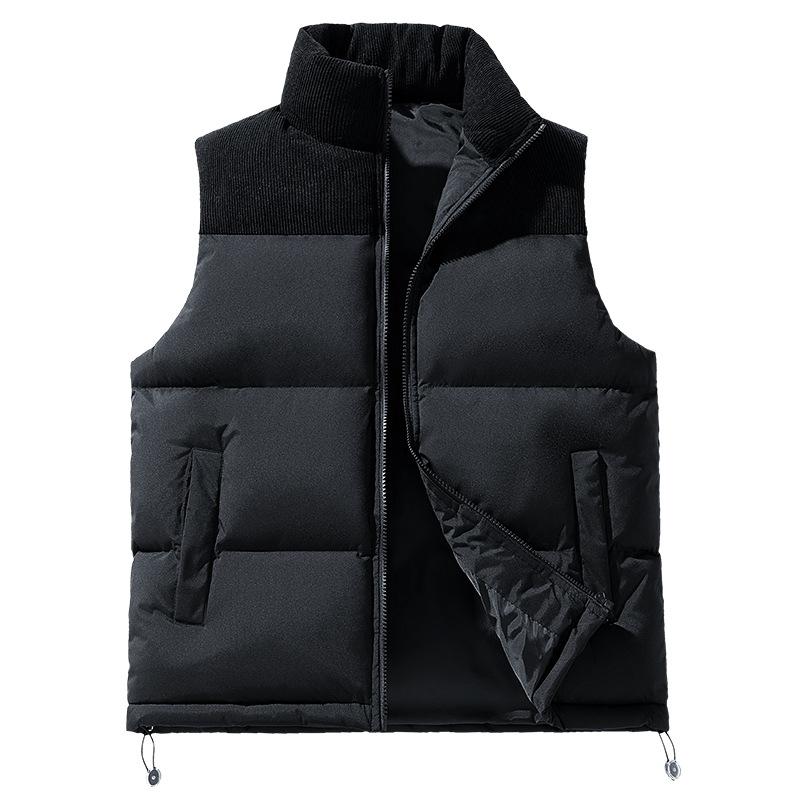 Autumn and Winter Down Cotton Clothes Vest Men's Thickened Vest Jacket Men's and Women's Couples Loose Bread Clothes Vest