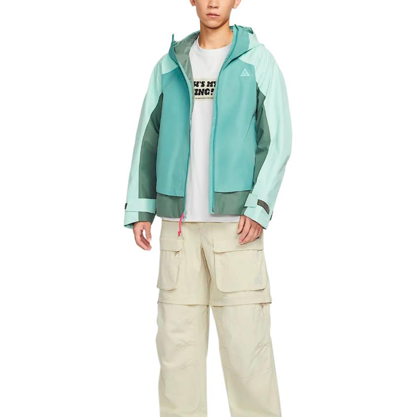 Nike ACG Storm-FIT ADV Mystery Lights 2L Snow Oversized Hooded Hard Shell Waterproof Windbreaker Men Jackets HV1132-353