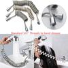 Accessories Flexible Toilet Bidet Spring Shower Hose Bath Sprayer Connect Pipe Water Plumbing