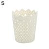 Plastic Hollow Flower Cylinder Pen Pencil Brush Holder Storage Desktop Organizer