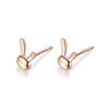 Earrings Silver925 Silver Pink Gold Rabbit Rabbit Rabbit Cute Cute Compatible with Metal Allergies (pink Gold)
