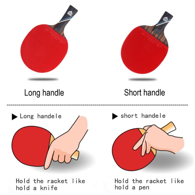 Ракетка для настольного тенниса Yinhe 07B, 5 деревянных ракеток для пинг-понга, эластичная резина с одобренной ITTF быстрой атакой с петлей