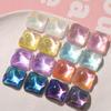 10pcs Starry Sky Water Ripple Glitter Powder Square Patch Diy Resin Earrings Hairpin Mobile Phone Case Material