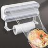 Clingfilm Dispenser with Slide Cutter for Baking Paper Household Tinfoil