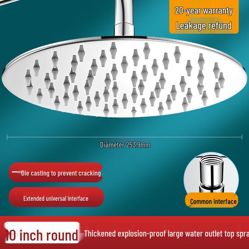 Насадка для душа с эффектом тропического дождя из нержавеющей стали 304 для домашних ванных комнат