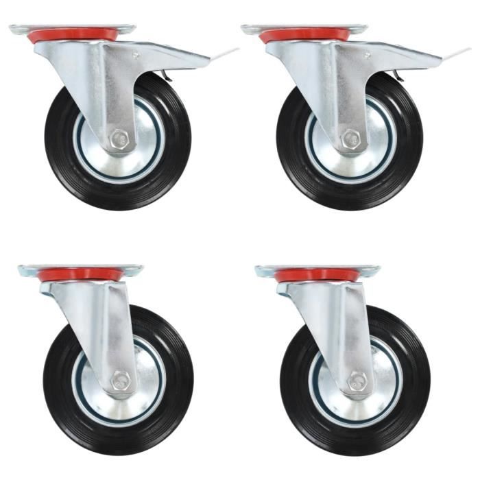 VidaXL Swivel Casters 4 Pcs 160 Mm