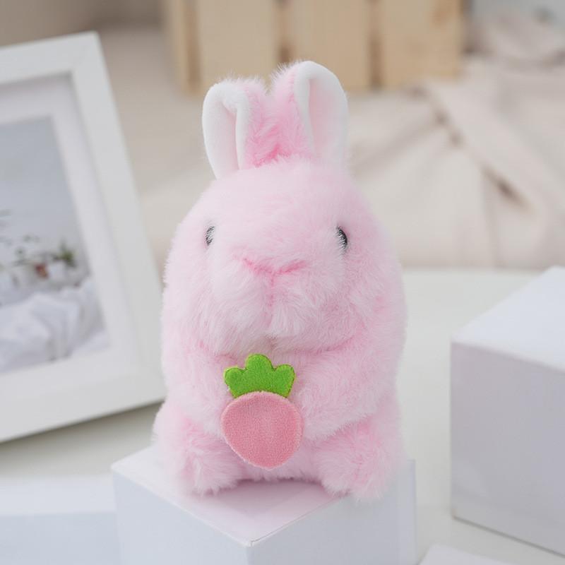 Очаровательный плюшевый электрический кролик, реалистично ходящий, говорящий, шевелящий ушами, игрушка с длинным мехом
