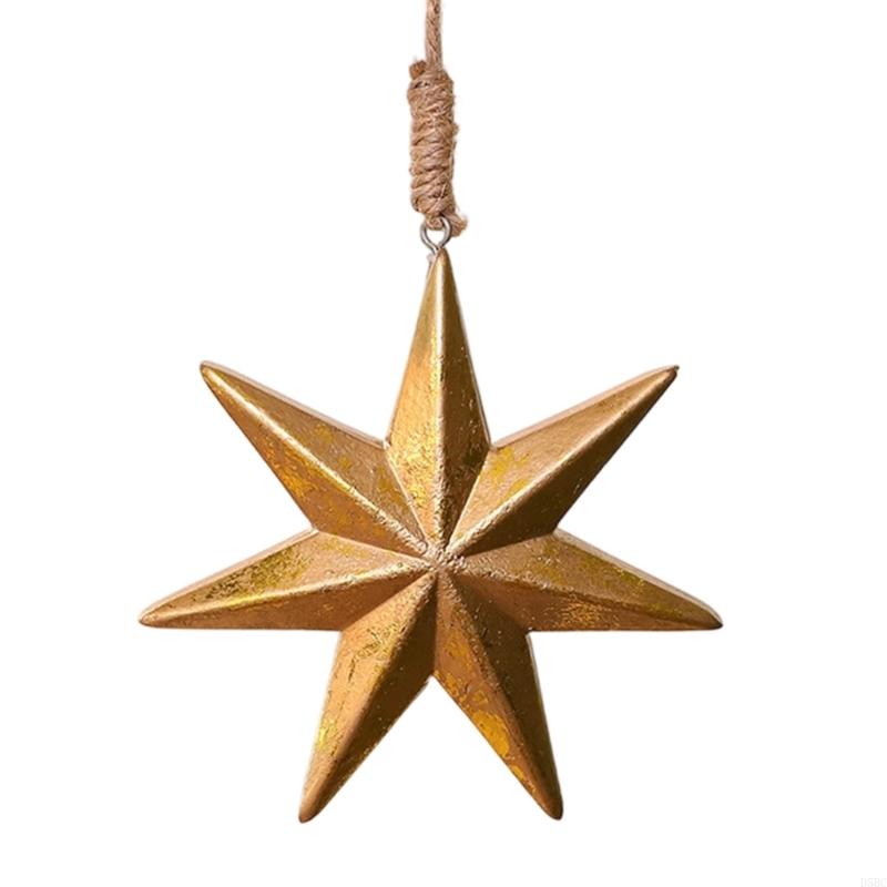 User Friendly Natural Christmas Star Hanging Decoration For Tree Fireplaces Window