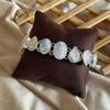 Natural Moonstone Bracelet Solid 100% 925 Sterling Silver Handmade Jewelry