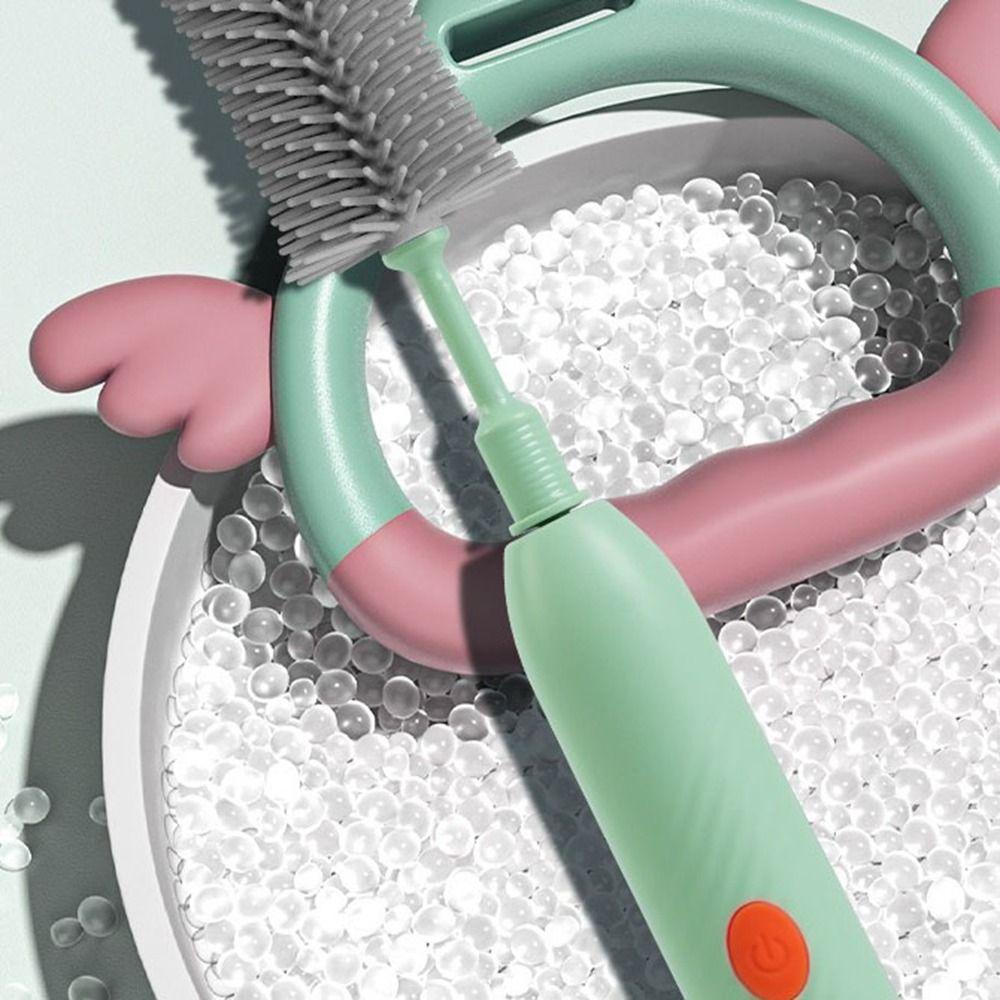 Silicone Electric Bottle Brush Flexible Brushes Cleaning Brush Set Bottle Brush  Feeding Bottle