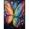 RUOPOTY Diy Paint By Numbers Kits Colorful Butterfly Handpainted On Canvas Diy Crafts Art Supplies Painting For Adults Decor For Home