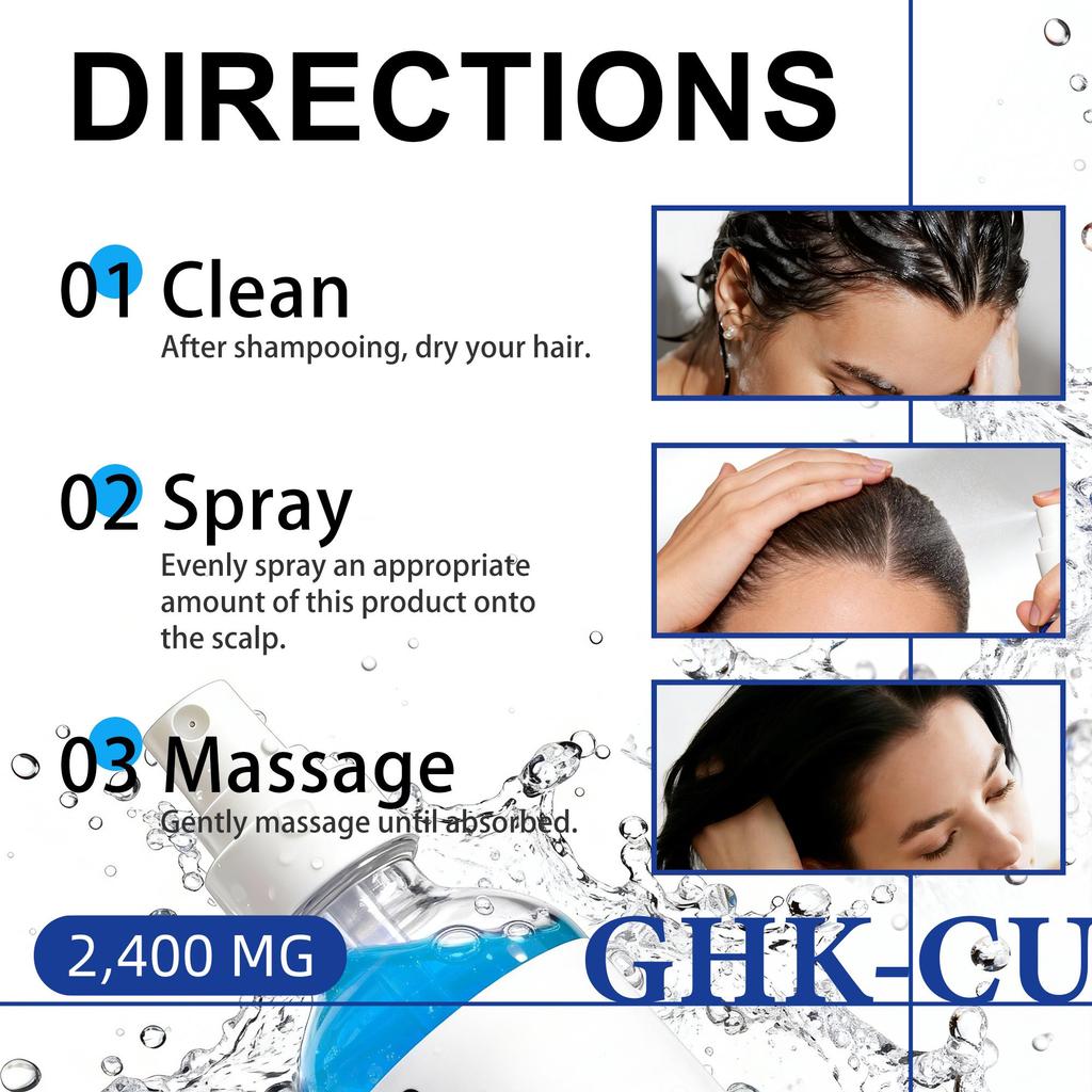 Сыворотка для оживления кожи головы GHK-Cu – Укрепляющий, успокаивающий и питательный концентрат для кожи головы