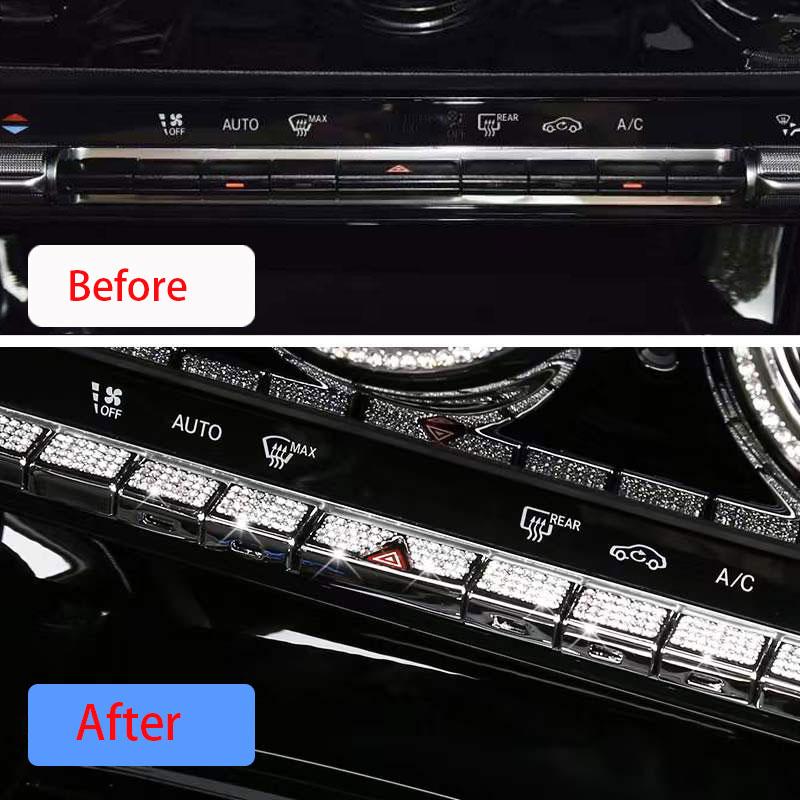 Car Center Console Air Conditioning Button Sticker For Mercedes Benz A B GLA GLB CLA Class W177 W247 H247 X247 C118
