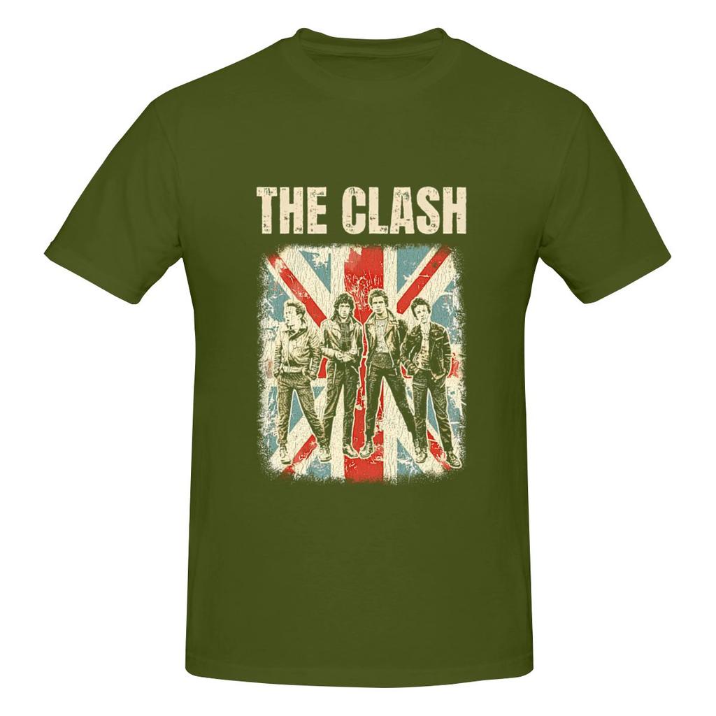 Vintage The Clash Japanese Style Tshirt Artistic And Minimalist Wrinklefree Short Sleeve