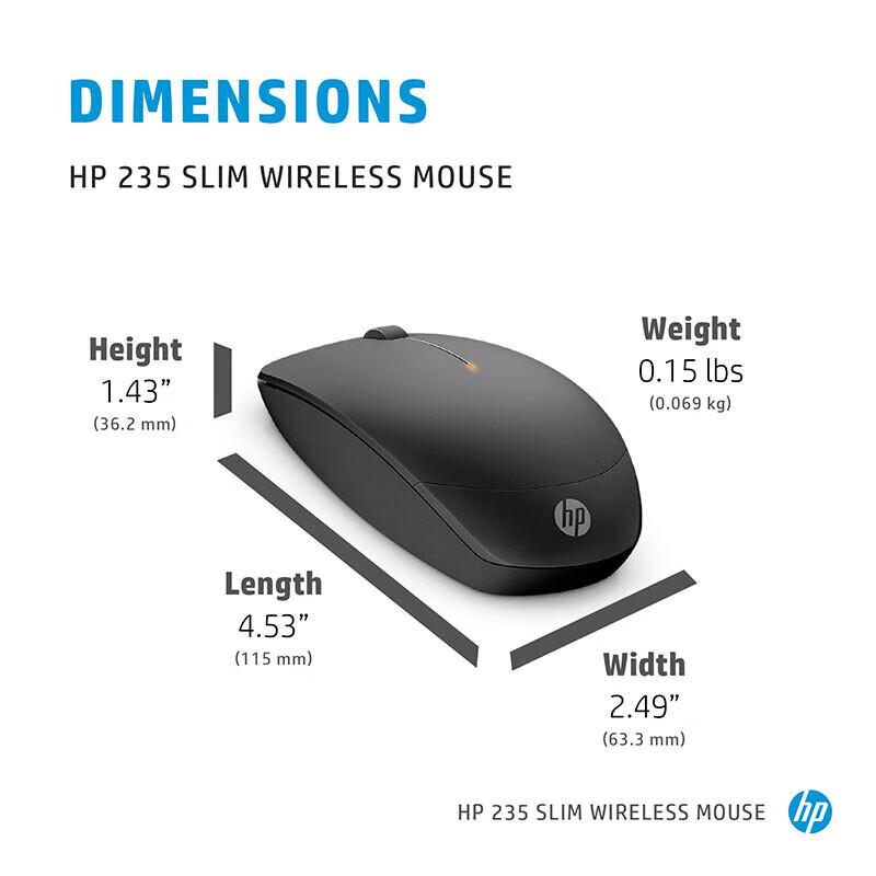 HP 235 Беспроводной комплект клавиатуры и мыши