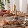 Large Capacity Picnic Hamper With Lid Woven Storage Hamper High Quality Storage Basket  Outdoor