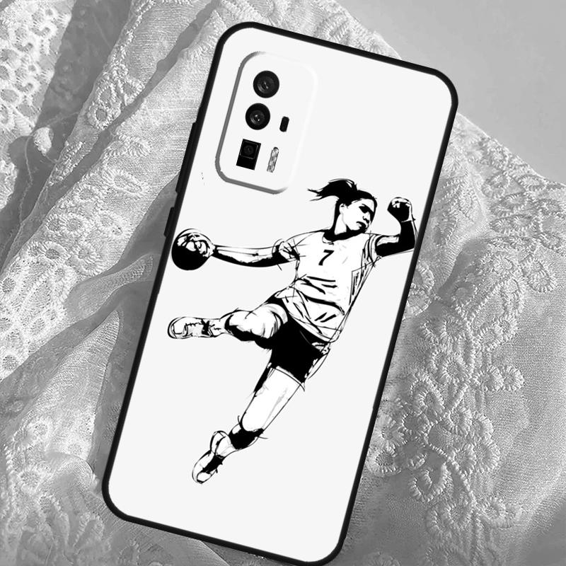 Handball Sport Case For Xiaomi 14T 11T 12T 13T Pro 13 14 Ultra POCO X6 Pro M6 X3 X5 M5s F3 F5 F6 Cover