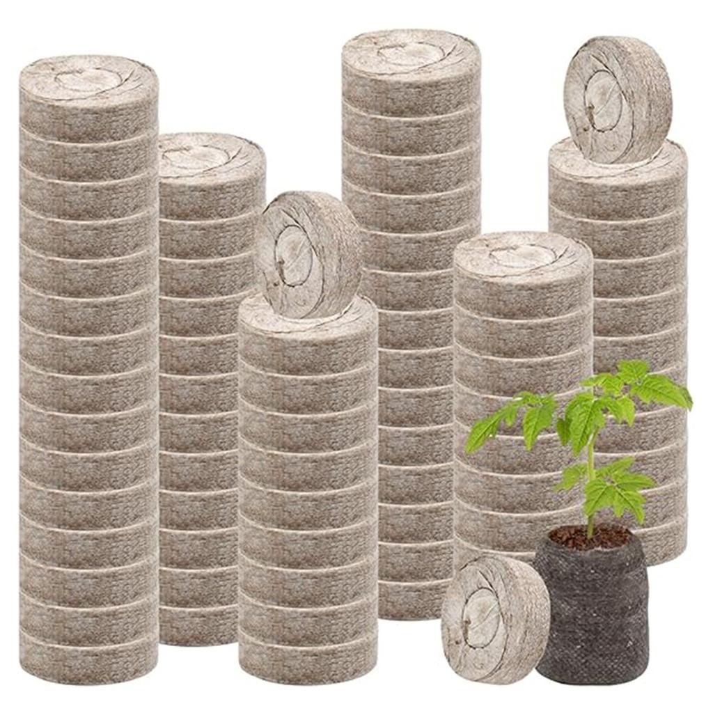 Торфяные таблетки Кокосовый грунт, Рассада, Нетканые спрессованные питательные кубики