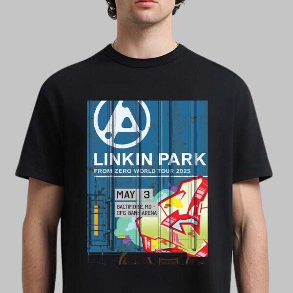 Linkin Park From Zero Мировой Тур 2026 Балтимор Мэриленд Постер На CFG B Футболка