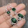 Chrome Diopside Gemstone Handmade925 Sterling Silver Jewelry Earring For Her