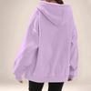 Women's Solid Color Zipper Sweatshirt Tops Daily Casual Jacket