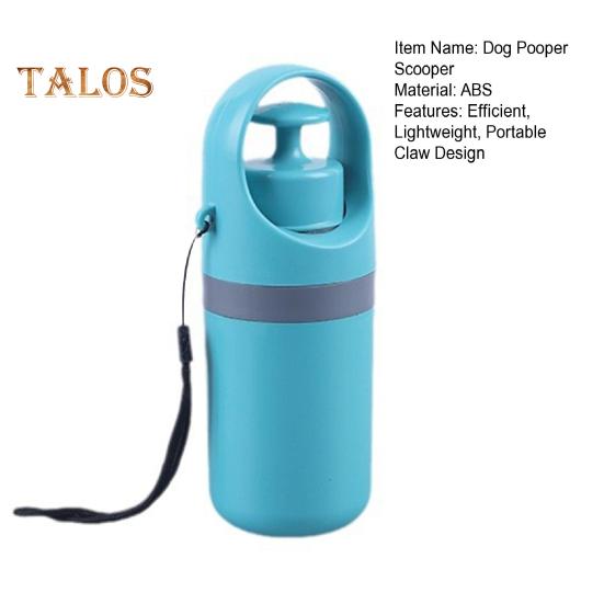 Совок для собачьих экскрементов с дозатором мешков, портативный коготь, бесконтактный инструмент для сбора собачьих отходов для маленьких, средних и больших собак