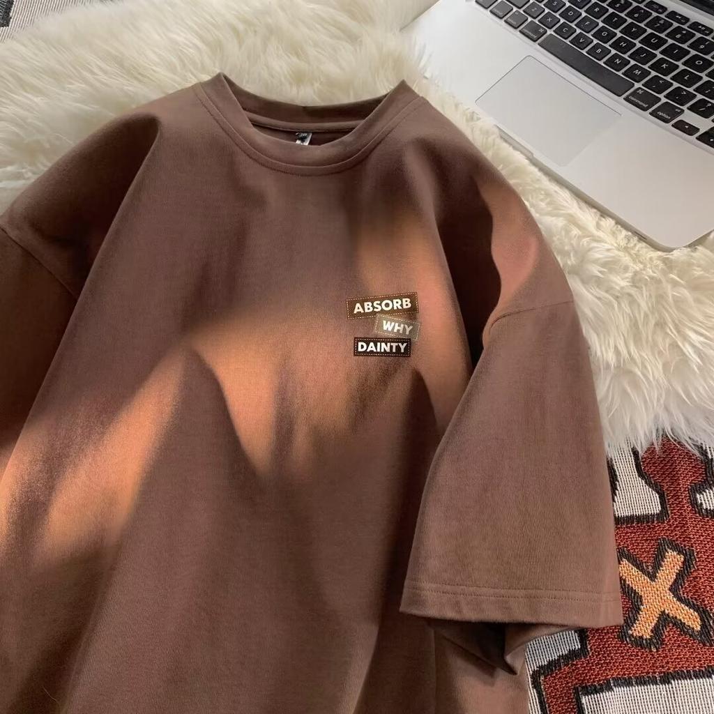 Мужская модная футболка с круглым вырезом и короткими рукавами с принтом для лета, свободный повседневный топ