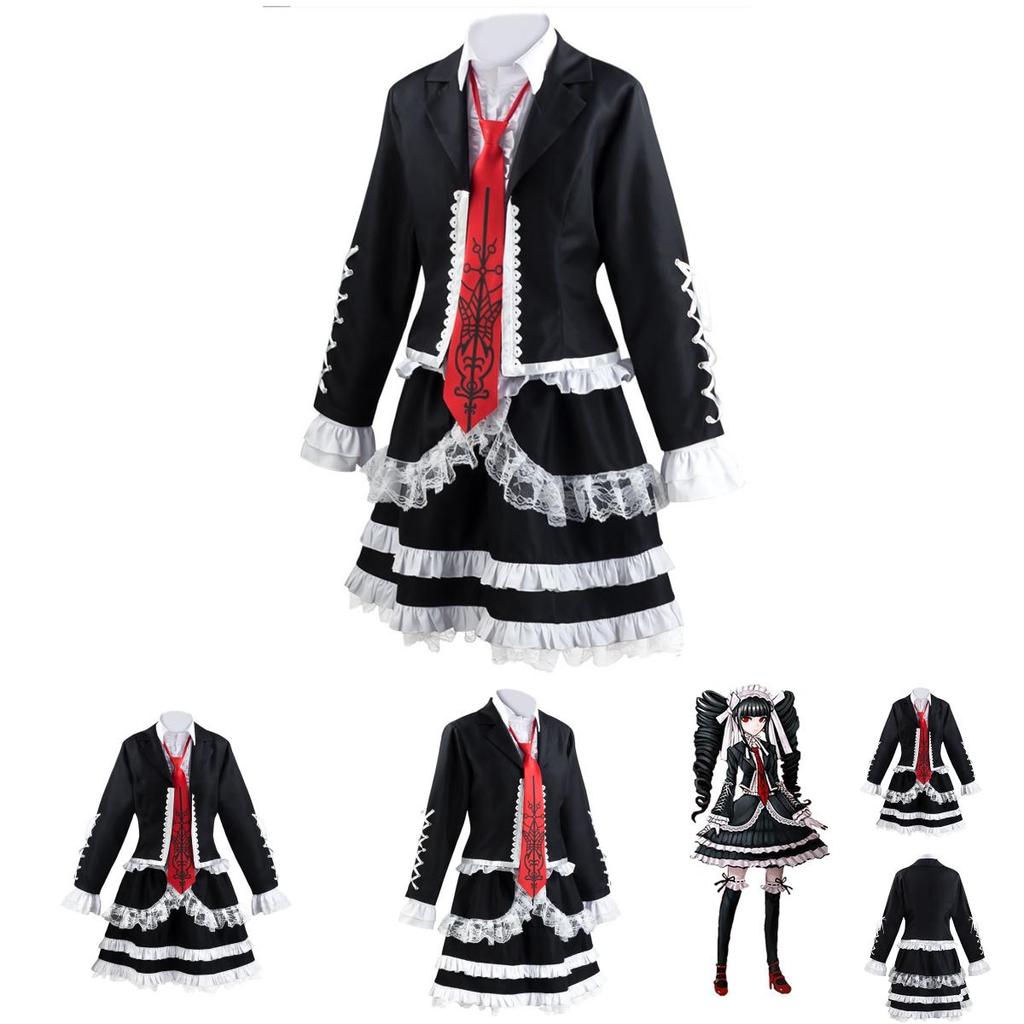 Новое Аниме Danganronpa Dangan Ronpa Костюм для косплея Селестии Люденберг, Костюм Аутентичный вид
