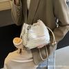 Summer Small Fresh Bucket Bag 2025 New Korean Version Ins Chain Messenger Bag Fashion Casual Shoulder Canvas Bag