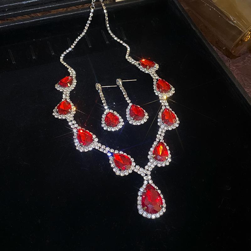 Роскошный комплект из европейских и американских бриллиантовых подвесок и серег - элегантные универсальные ювелирные изделия