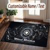 Custom Rug Red Hot Chili Peppers Pattern Print Name Text Soft Non‑Slip Floor Carpet for Home Indoor Decoration