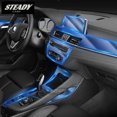 Для BMW F39 F48 X1X2 2016 2017 2018 салон автомобиля, центральная консоль, прозрачная защитная пленка из ТПУ, защита от царапин, ремонт