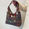 Large Capacity Ethnic Style Bag for Women New Style Commuting Underarm Bag for Women Ins Versatile One-shoulder Crossbody Bag