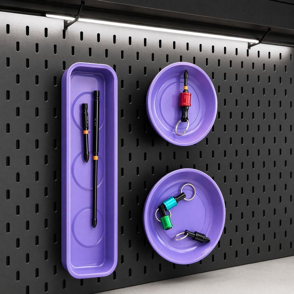 Purple Magnetic Parts Tray 4 Inch /6 Inch Magnetic Bowl Screw Bit Car Suction Pad Tools  DIY Store