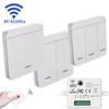 Wireless Smart Wall Switch RF 433Mhz Interruptor Light Switch Remote Control 86 Panel Receiver For Lamp Home Decoration