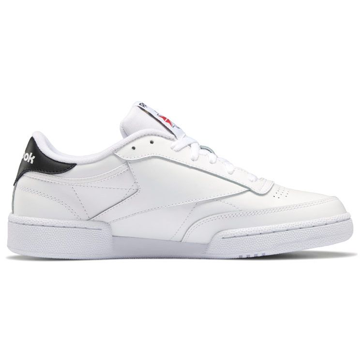 Reebok Club C 85 Balance Прочные Нескользящие Низкие Повседневные Кроссовки Мужские Кроссовки Белый Черный Красный GX7556