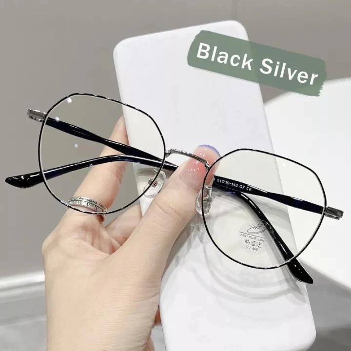 Модные круглые очки для близорукости для девочек, женские очки для близорукости, мужские металлические очки в маленькой оправе с защитой от синего света, компьютерные очки от 0 до -400