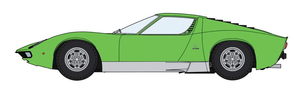 Hasegawa Lamborghini Miura P400 SV детализированная версия пластиковая модель 20439 1/24