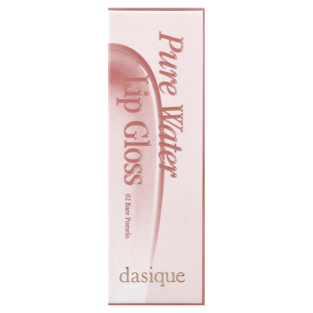 DASIQUE Блеск для губ Pure Water, 02 Bare Pomelo, 2,6 г (0,09 унции)