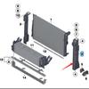 BMW X3 F25 Radiator Support Parts: 17117593838, 17117593839