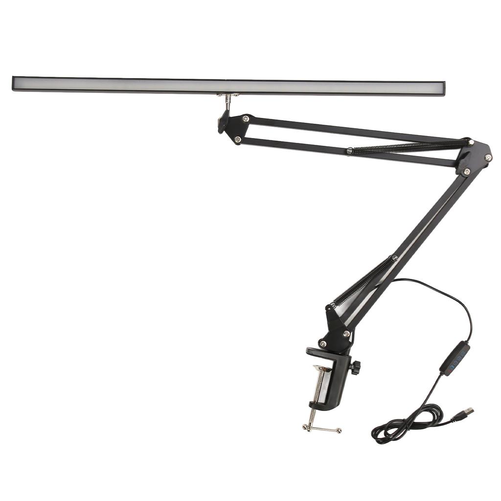 LED Buty Lamp with Clamp Clip On Desk Lighting Swing Arm Brightness Salon Lamp for Makeup Tattoo Eyebrow Rding